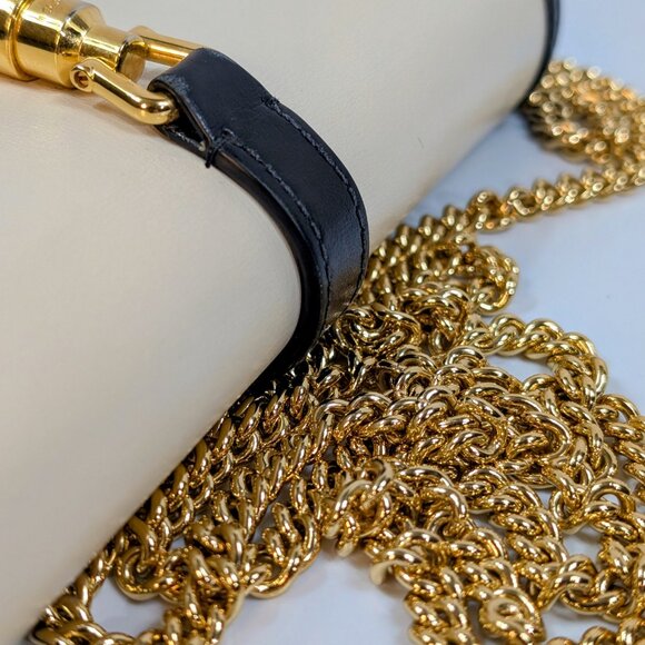 Gucci Cream Jackie 1961 Wallet on Chain with Gold Hardware - Picture 13 of 14